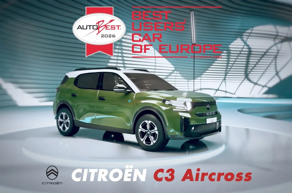 AUTOBEST CONQUEST Citroen C3 Aircross BEST Users Car of Europe 2026